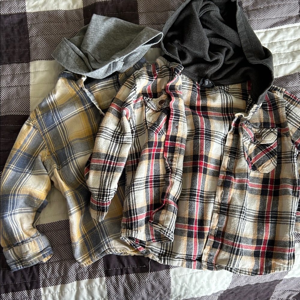 2T hooded flannel bundle